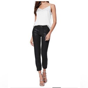 Paige Mayslie Cropped Coated Denim Jogger